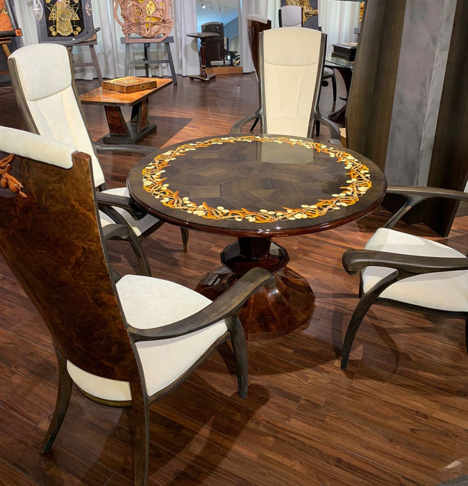 Set with amber inlay "Morning in Paris"